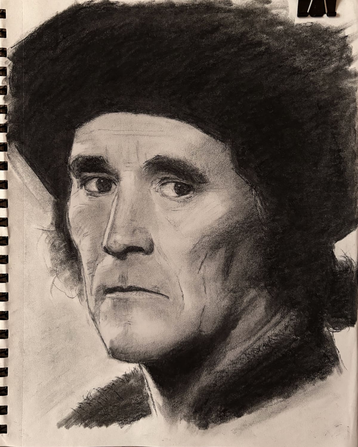 Final charcoal portrait